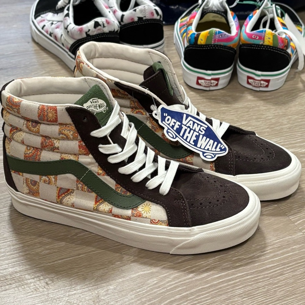 Vans Sk8-Hi 38 DX Bricolage Check Shoes Anaheim Factory 38 women 7.5 men 6 NWT